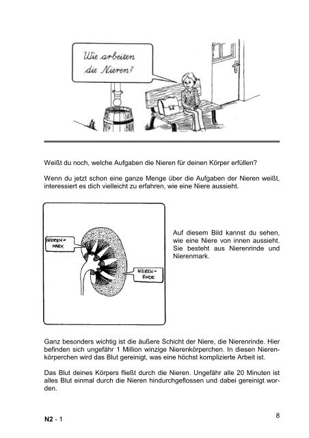 Mein Buch über Nieren und Nierenkrankheit - Nierenkranke Kinder ...