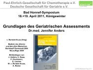 Das Geriatrische Assessment - Paul Ehrlich Gesellschaft