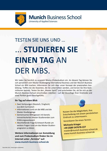 Munich Business School - ESO