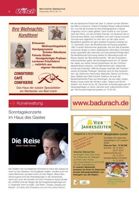 Dezember 2010 (PDF) - Bad Urach