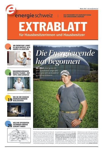 energie schweiz Extrablatt 2012 - Wohnblog.ch