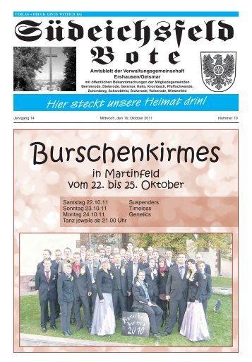 Oktober 2011 - Verwaltungsgemeinschaft Ershausen/Geismar