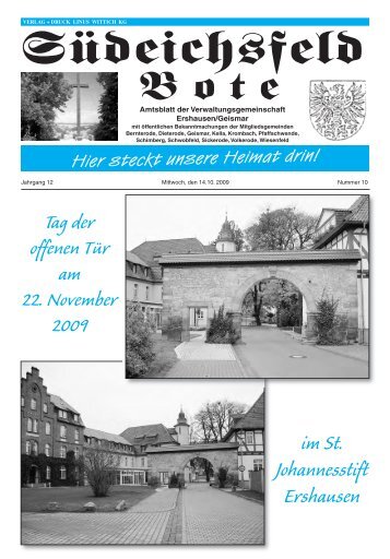 im St. Johannesstift Ershausen - Verwaltungsgemeinschaft ...