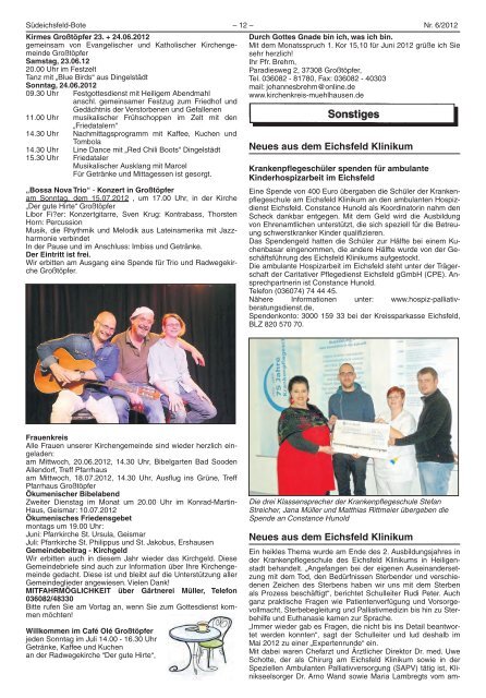 Juni 2012 - Verwaltungsgemeinschaft Ershausen/Geismar