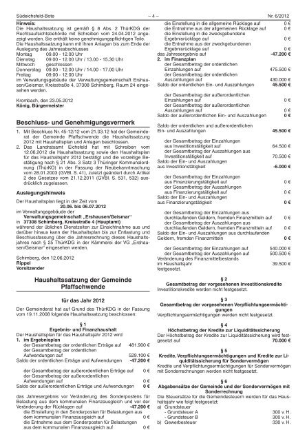 Juni 2012 - Verwaltungsgemeinschaft Ershausen/Geismar