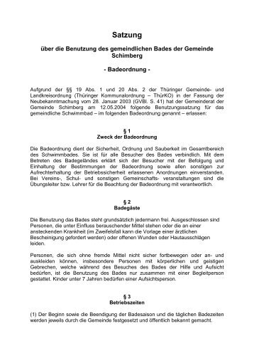 Satzung - Verwaltungsgemeinschaft Ershausen/Geismar