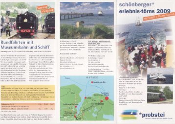 Fahrplan sonntags - Webcam - Seebruecke Schönberger-Strand