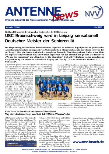 USC Braunschweig wird in Leipzig sensationell Deutscher ... - NVV