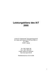 Leistungsbilanz des IAT 2005 - Institut für Angewandte ...