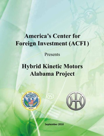 America's Center for Foreign Investment (ACFI ) Hybrid Kinetic ...