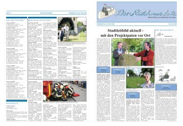 Stadtleitbild aktuell - mit den Projektpaten vor Ort - Stadt Mühlheim