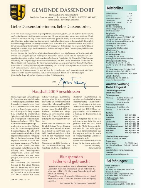 März 2009 - Geesthachter Anzeiger