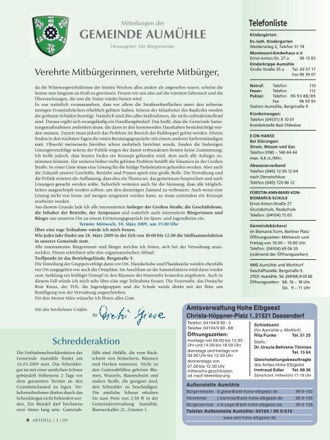 März 2009 - Geesthachter Anzeiger