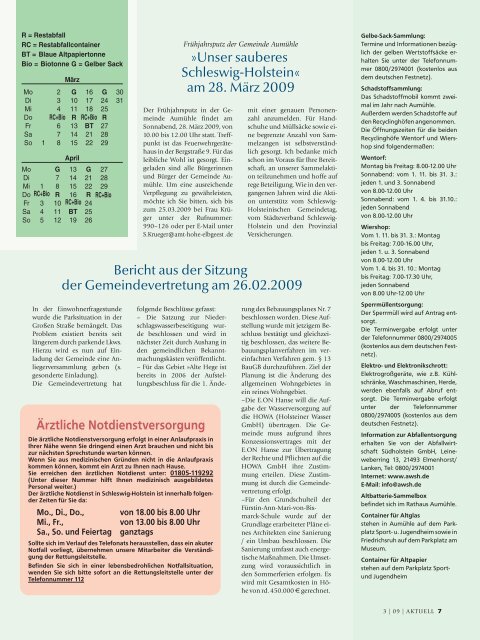 März 2009 - Geesthachter Anzeiger