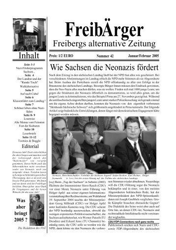 Freibergs alternative Zeitung Inhalt Wie Sachsen die ... - FreibÄrger