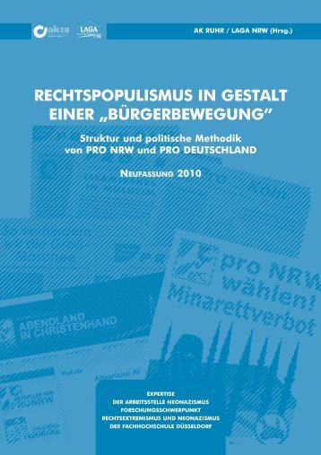 Expertise: Rechtspopulismus in Gestalt einer „Bürgerbewegung“