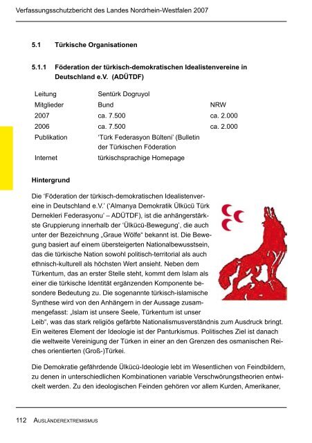 Bericht des Verfassungsschutzes über das Jahr 2007 - MIK NRW