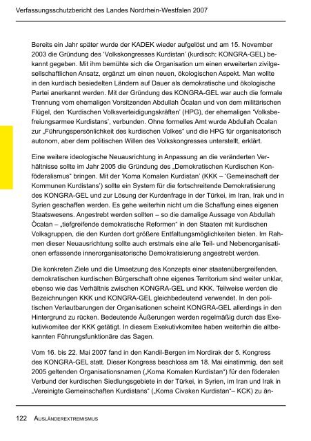 Bericht des Verfassungsschutzes über das Jahr 2007 - MIK NRW