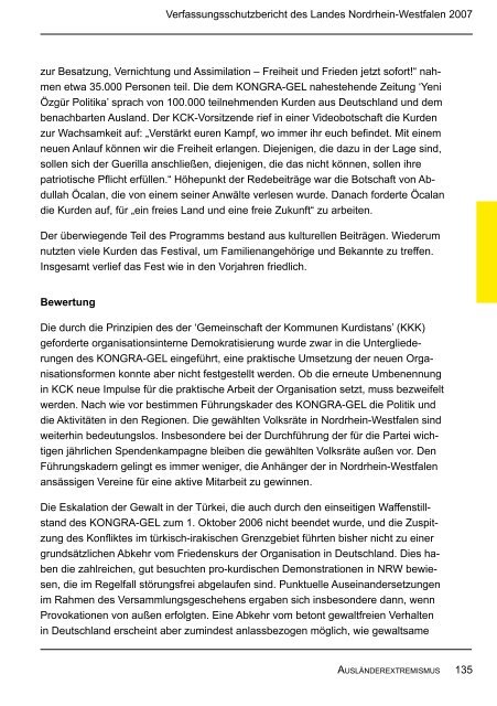 Bericht des Verfassungsschutzes über das Jahr 2007 - MIK NRW