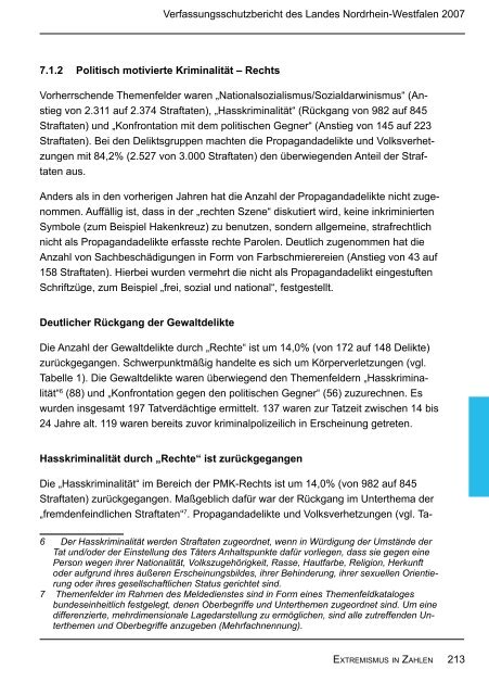 Bericht des Verfassungsschutzes über das Jahr 2007 - MIK NRW