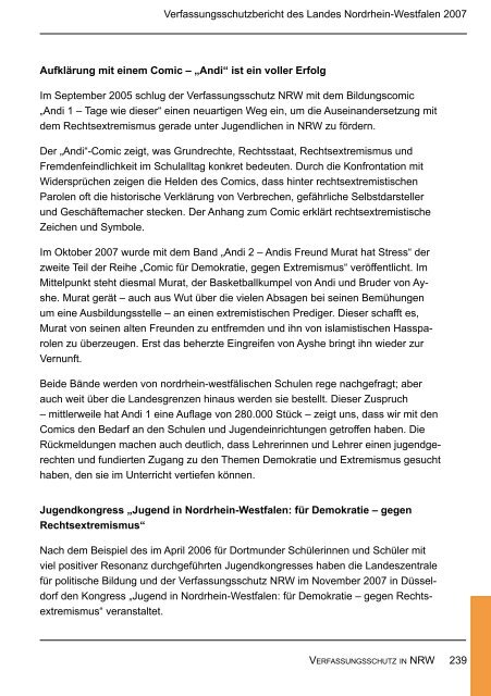 Bericht des Verfassungsschutzes über das Jahr 2007 - MIK NRW