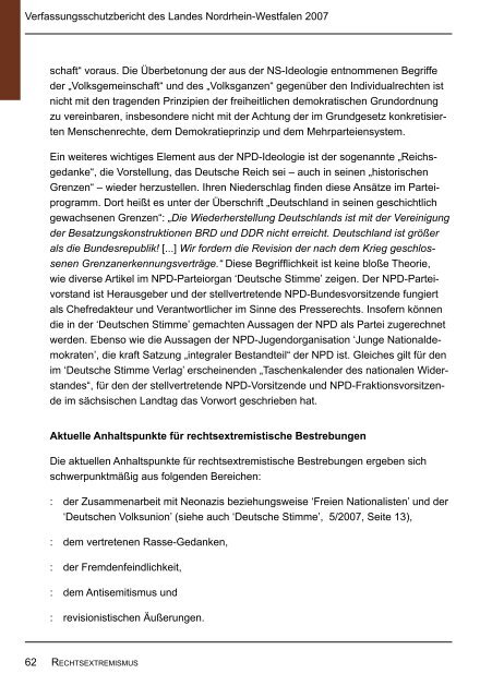 Bericht des Verfassungsschutzes über das Jahr 2007 - MIK NRW