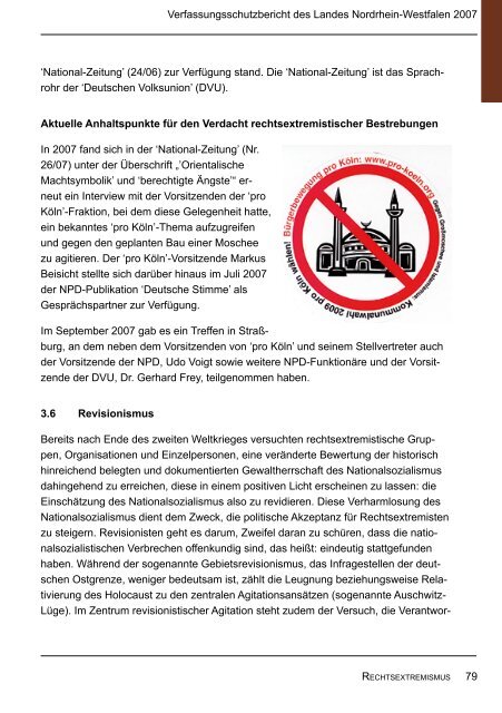 Bericht des Verfassungsschutzes über das Jahr 2007 - MIK NRW