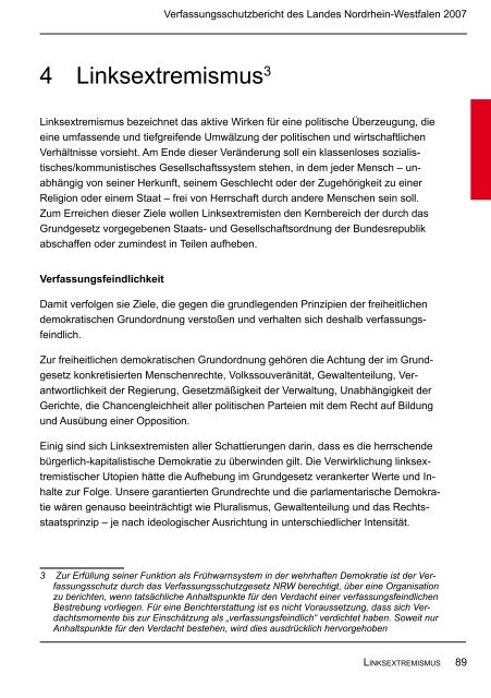 Bericht des Verfassungsschutzes über das Jahr 2007 - MIK NRW