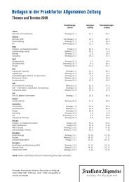 Beilagen in der Frankfurter Allgemeinen Zeitung - FAZ.net