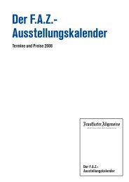 Der F.A.Z.- Ausstellungskalender - FAZ.net