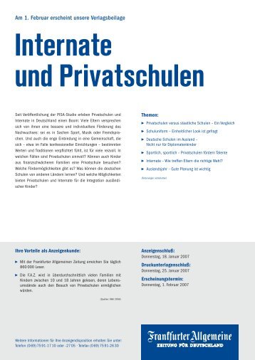 Internate und Privatschulen - FAZ.net