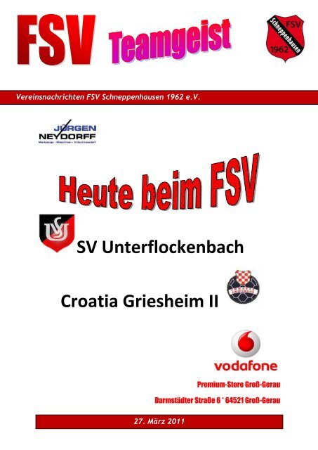 Ausgabe 27. März 2011 - FSV Schneppenhausen