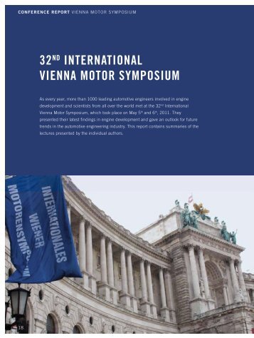 The 32 nd International Vienna Motor Symposium - Österreichischer ...