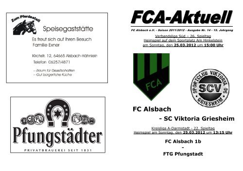 FCA-Aktuell Nr. 14 - FC-Alsbach