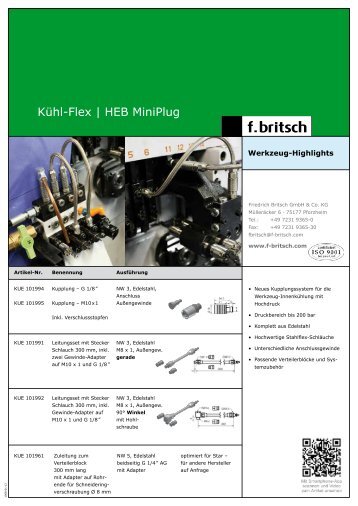 Kühl-Flex | HEB MiniPlug - Friedrich Britsch GmbH & Co. KG