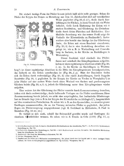 Gewölbe- and Pfeilersystem.