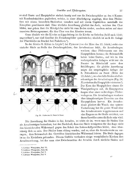 Gewölbe- and Pfeilersystem.