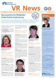 Die Kundenzeitschrift Der Vr Bank Kitzingen Ausgabe Nr