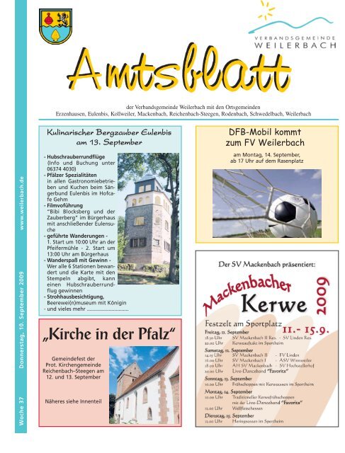 „Kirche in der Pfalz“ - Verbandsgemeinde Weilerbach