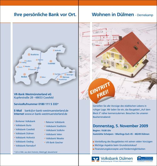 Wohnen in Dülmen - VR-Bank Westmünsterland eG