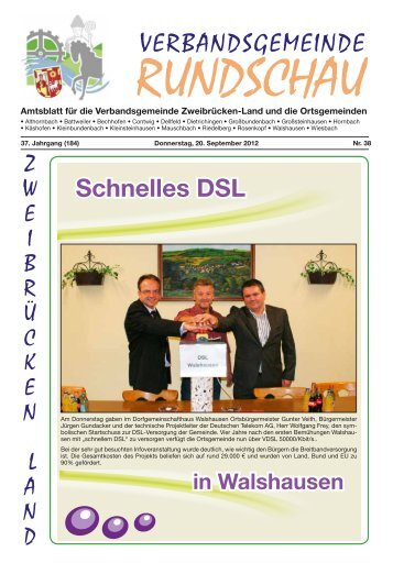 Verbandsgemeinde Schnelles DSL