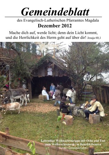 Gemeindeblatt Dezember 2012.pub - Kirchspiel Magdala/Bucha