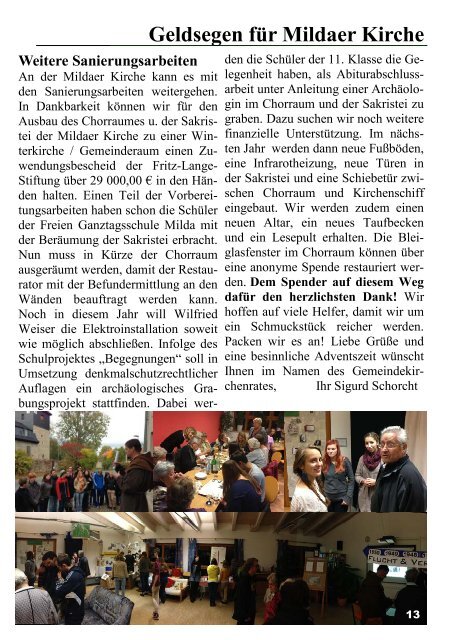Gemeindeblatt Dezember 2012.pub - Kirchspiel Magdala/Bucha