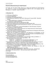 Sitzung Februar 2008 - Tagesordnung und ... - Eisenach