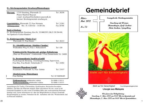 Gemeindebrief - Kirchenkreis Pasewalk