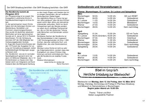 Gemeindebrief - Kirchenkreis Pasewalk