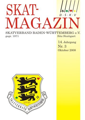 Skatmagazin Oktober 2008 - DSkV
