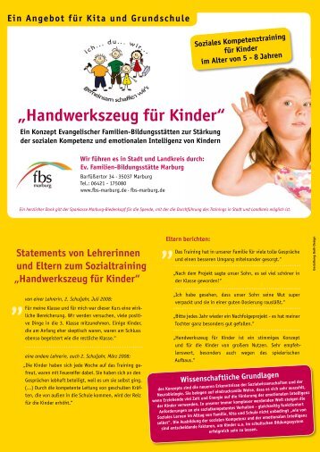 Handwerkszeug für Kinder - Ev. Familien-Bildungsstätte Marburg