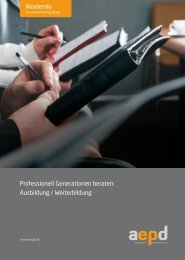 Professionell Generationen beraten: Ausbildung ... - GeNe GmbH