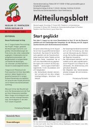 Mitteilungsblatt - Gemeinde Nuglar-St. Pantaleon